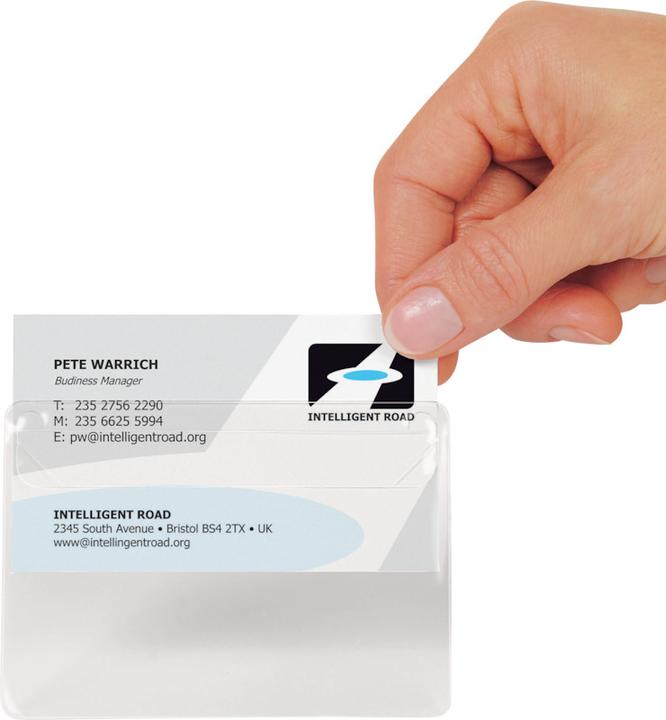 Actual product image Business card pockets 95x60mm (95 x 60 mm)