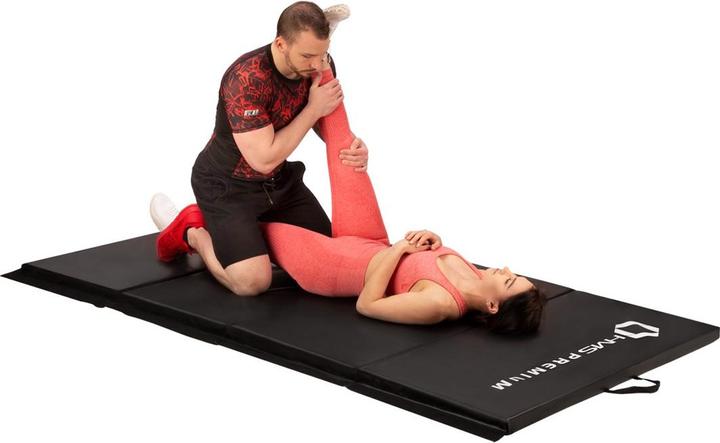 Image du produit HMS Sulankstomas gimnastikos kilimėlis Premium MGS01 2400x1200mm, juodas (50 mm)