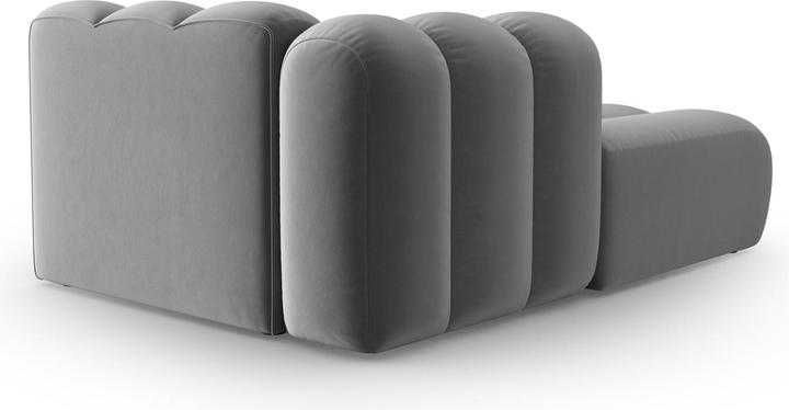 Actual product image Micadoni Velvet Chaise Longue Left, "Lupine", 2 Seats, 117x177x70Made in Europe (Chaise longue)