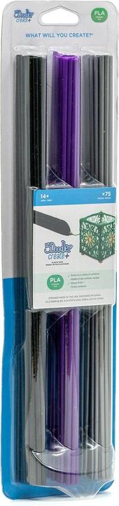 3Doodler Create+ Filament 75 PLA violett schwarz grau/"Night Sky Mix/" (PLA, 3 mm, 184 g, Violet)