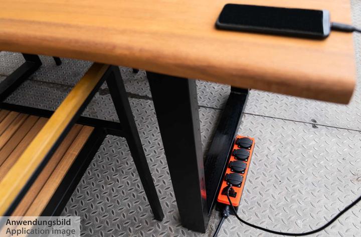 Produktbild Kabelmeister Steckdosenleiste Outdoor, 4-Schutzkontakt-Buchse (IP54/IP20), 2x USB-A Buchse, orange/ (4 x, CEE 7/3, 5 m)