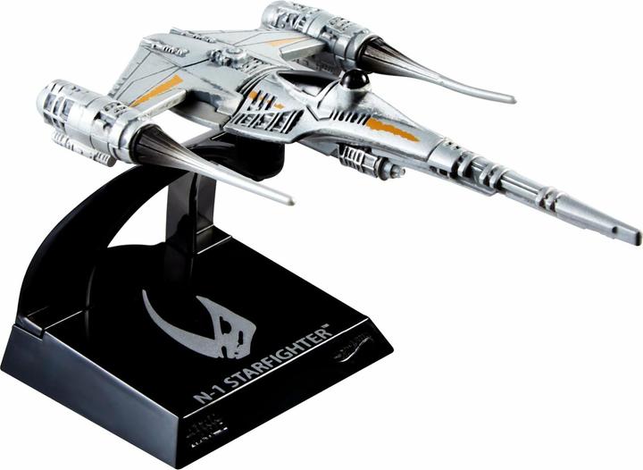 Actual product image Mattel Star Wars Hot Wheels Starships Select DieCast Model The Mandalorian's N-1 Starfighter