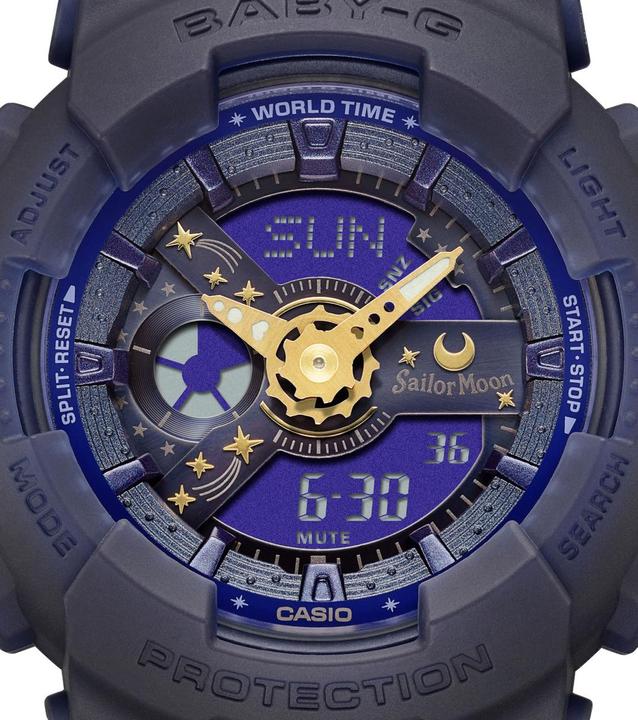 Actual product image Casio Baby-G Sailor Monn Edition (Digital watch, Analogue wristwatch, 43 mm)