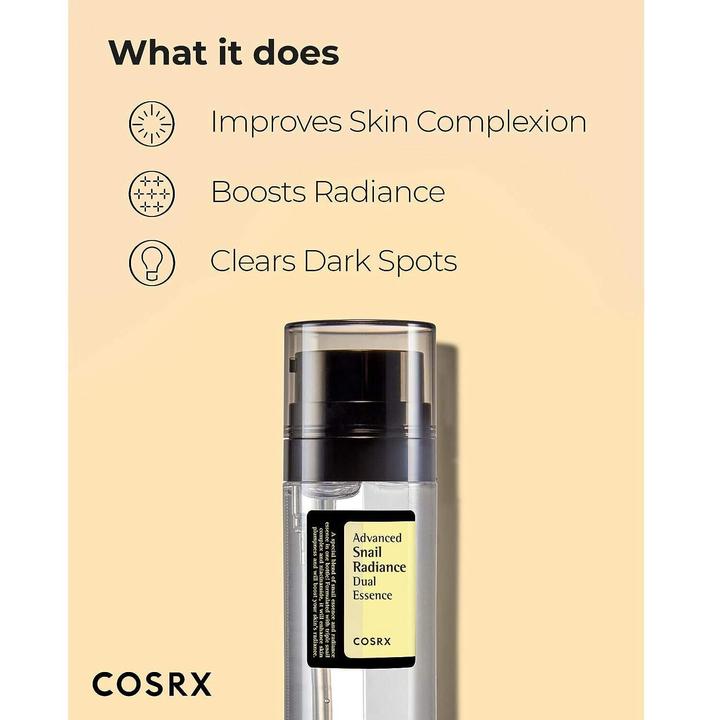 Actual product image Cosrx Advanced Snail Radiance Dual Essence (80 ml)