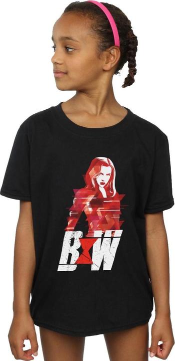 Immagine prodotto Black Widow Movie Logo Artwork Maglietta Ragazze (140, 146)