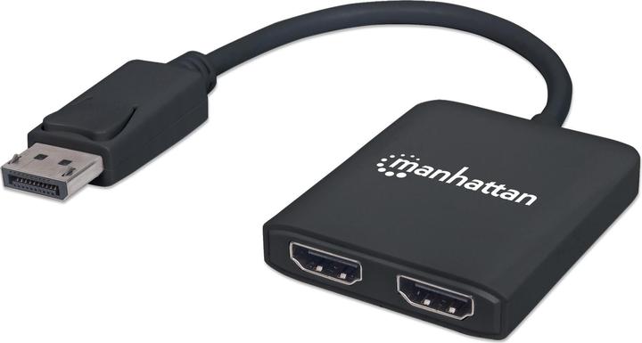 Produktbild Manhattan DisplayPort auf 2-Port HDMI-Splitter-Hub mit MST