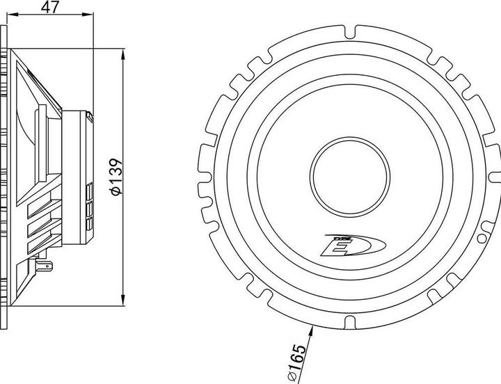 Actual product image Alpine Sxe-1750s (280 W, 17 cm)