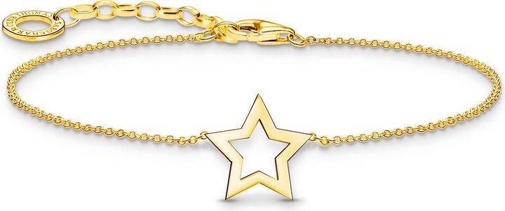 Actual product image Thomas Sabo Bracelet with gold-plated star pendant (19 cm, 925 silver)