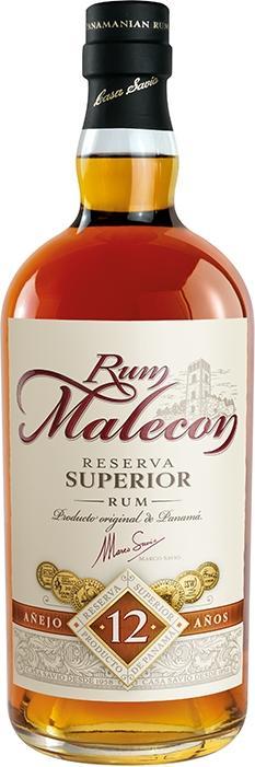 Image du produit Malecon Rhum Añejo 12 Años Reserva Superior 40% vol. 0,7l en coffret cadeau