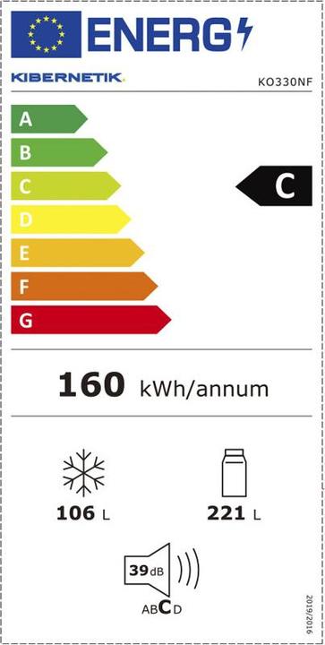 Energy Label Kibernetik ECOKSTK327 (327 l)