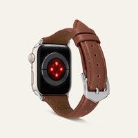 Productafbeelding Spigen Kajuk Apple Watch Lederen Bandje 4/5/6/7/8 / SE 40/41 mm bruin (38 mm, 40 mm, 41 mm, Echt leer)