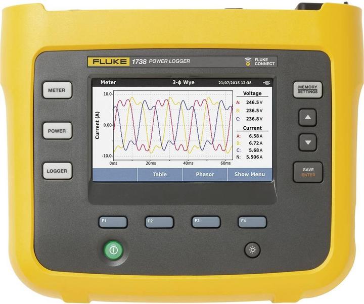 Produktbild Fluke 1738/B Power Logger, Netz-Analysegerät (CAT III 1000V, CAT IV 600V)