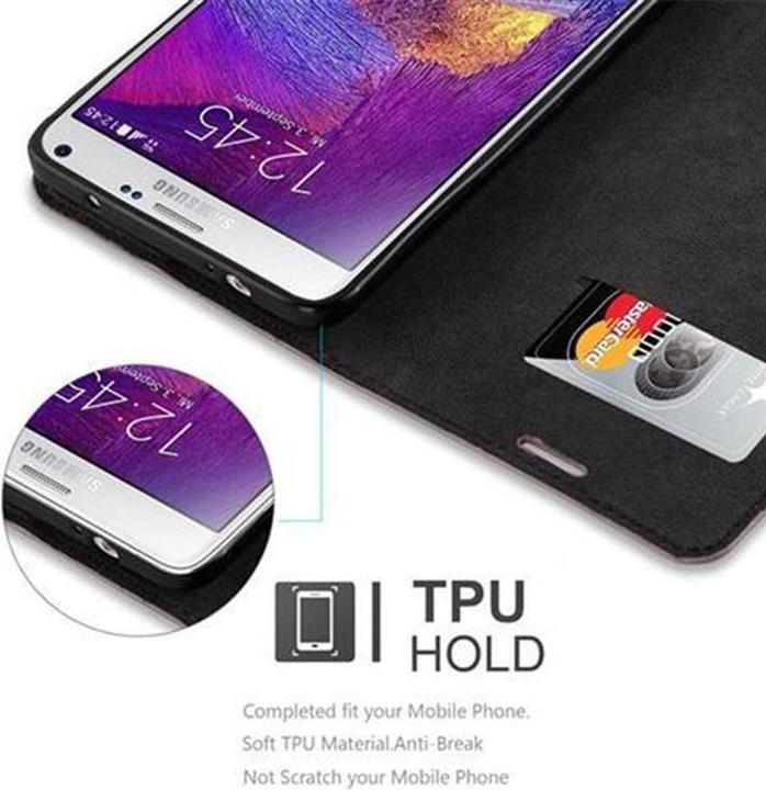 Actual product image Cadorabo Book Invisible Magnet Cover (Samsung Galaxy Note 4)