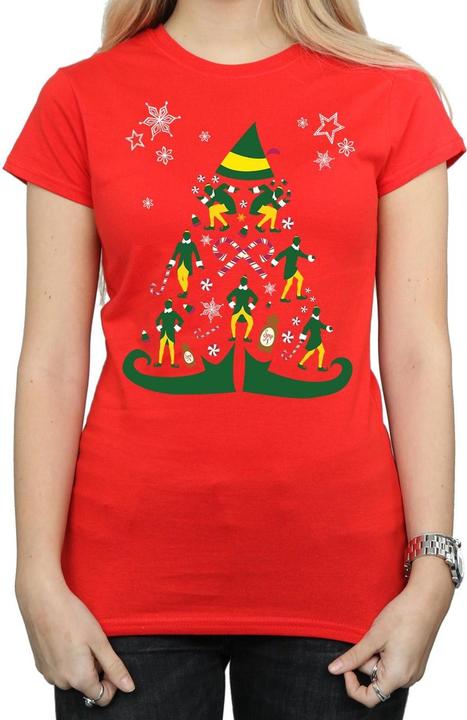 Immagine prodotto Elf Christmas Tree Maglietta Donna (XXL)