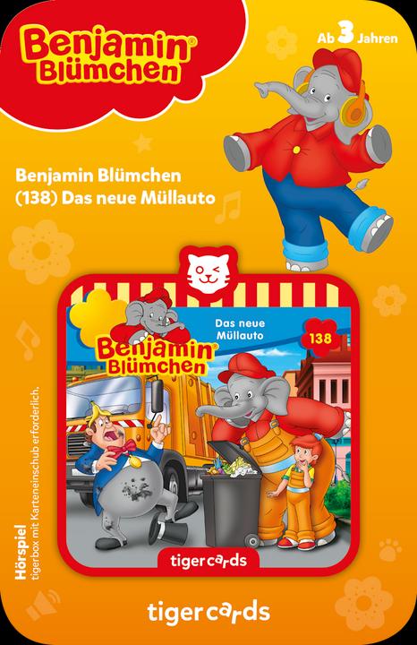 Produktbild Tigermedia Tigercard Benjamin Blümchen Das neue Müllauto (Deutsch)