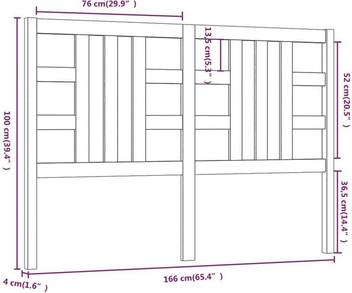 Actual product image VidaXL Lior (166 x 4 x 100 cm)