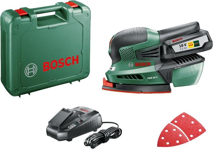 Image du produit Bosch Home & Garden PSM 18 LI, 1 batterie (Ponceuse multi)