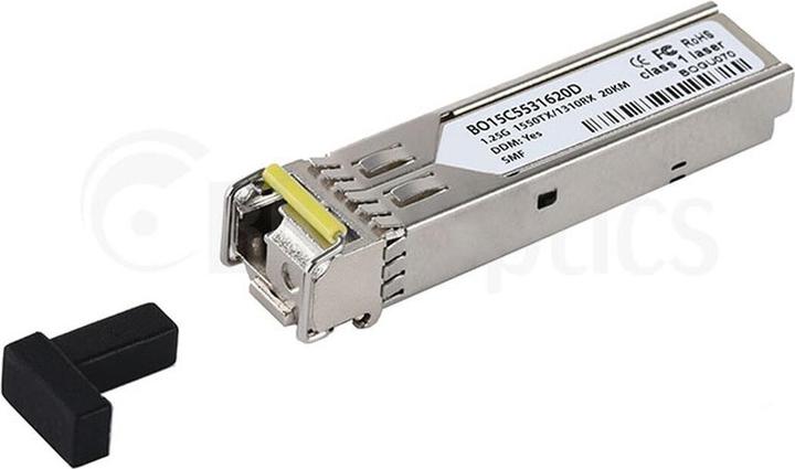 Actual product image BlueOptics Compatible Hitachi 1KGT038903R0001 BO15C5531620D SFP Transceiver, LC-Simplex, 1000BASE-BX-D, Singl
