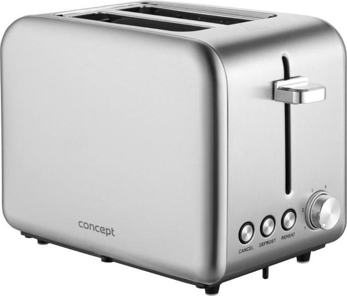 Concept TE2050 toaster 2 slice(s) Stainless steel