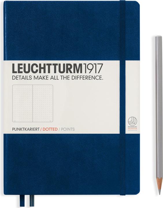 Leuchtturm1917 Notizbuch (A5, Gepunktet, Harter Einband)