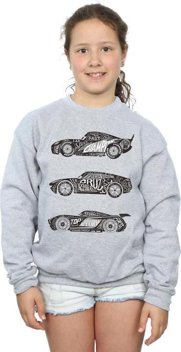 Immagine prodotto Disney Cars Text Racers Felpa Ragazze (116)