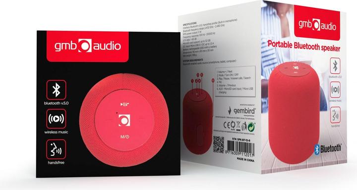 Immagine prodotto Gembird SPK-BT-15 (2 h, Batteria)