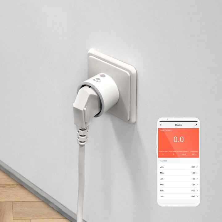 Produktbild Nedis WLAN Smartplug (WIFIP110FWT) - Energieüberwachung, Schuko Typ F, 10 A