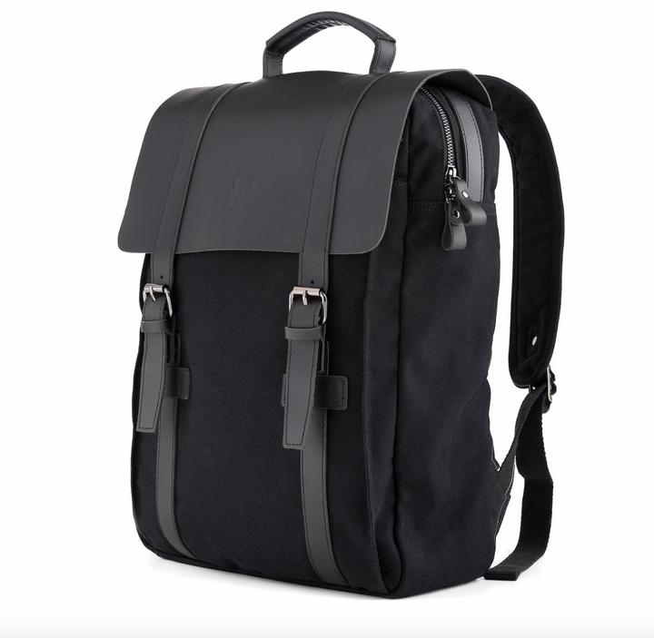 Immagine prodotto Only-Bags.Store Zaino in tela, zaino in pelle resistente, elegante borsa per computer portatile da 15 pollici (14 l)