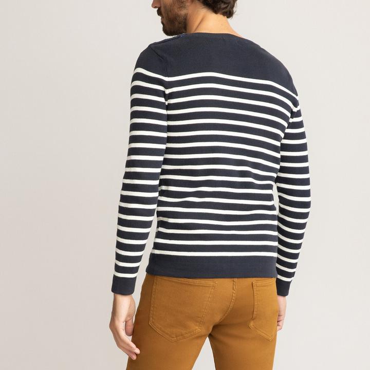 Image du produit La Redoute Collections Pull marin en coton biologique (XL)