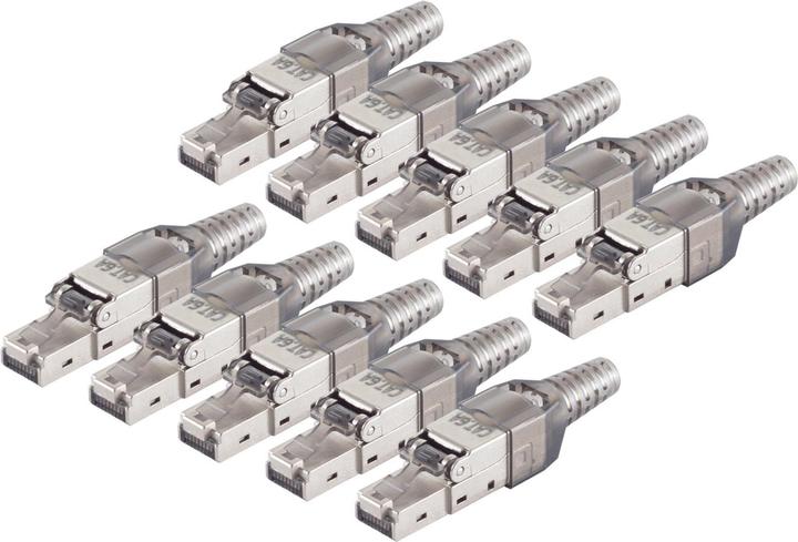 Produktbild Shiverpeaks S/CONN maximum connectivity Netzwerkstecker, cat. 6A Tool-less RJ45 Stecker mit Knickschutz geschirm (Netzwerkkabel Stecker)