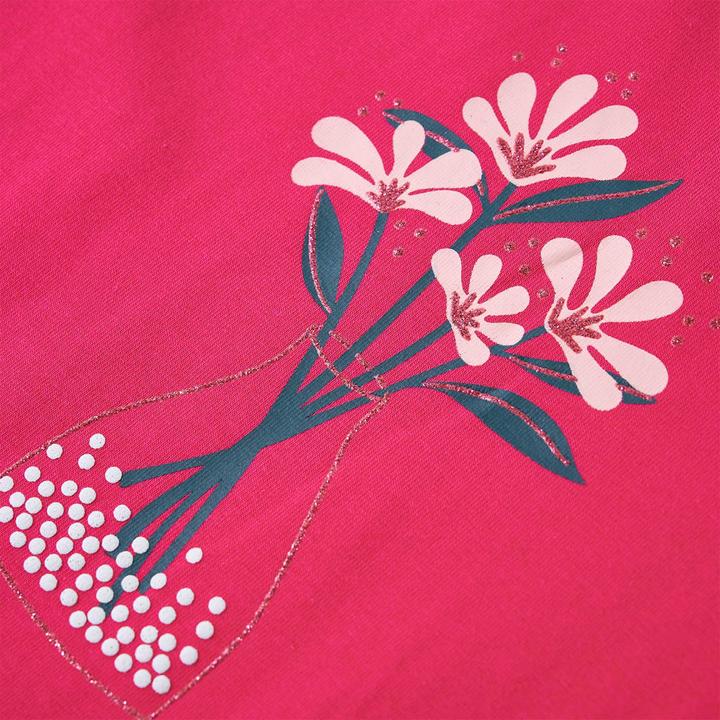 Produktbild VidaXL Kinder-Langarmshirt Knallrosa 104,Material: 95 % Baumwolle (104)