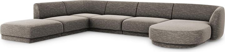 Actual product image Micadoni Panoramic Left Corner Sofa, "Miley", 6 Seats, 330x255x70Made in Europe (Sofa landscape)