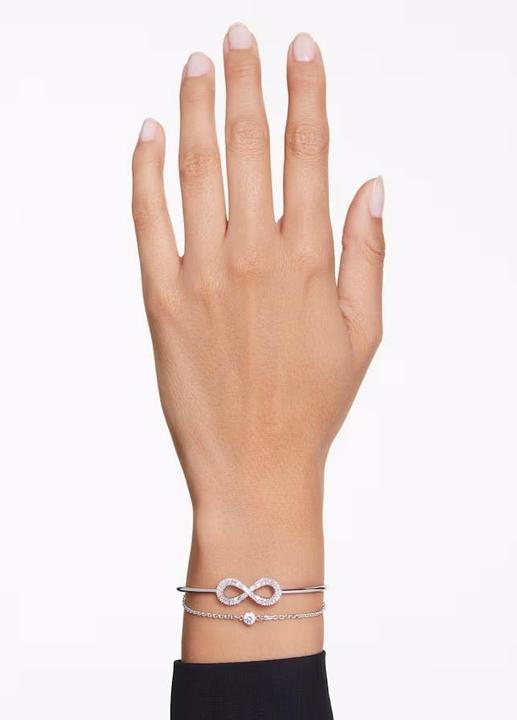 Image du produit Swarovski Hyperbola Bracelet Infini Blanc (16.50 cm, Métal Swarovski)
