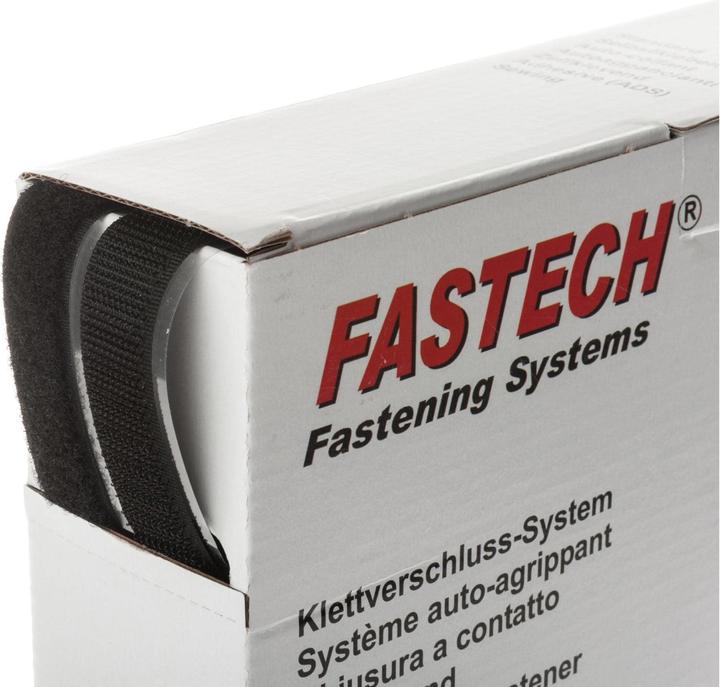 Image du produit Fastech Boîte 25m de bande velcro 20mm, noir (20 mm)