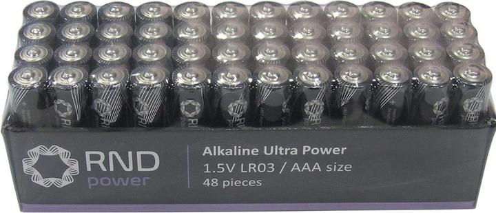 Produktbild RND Primärbatterie, Alkali, AAA, 1.5V, Ultra Power, Packung à 48 Stück (48 Stk., A, 1300 mAh)
