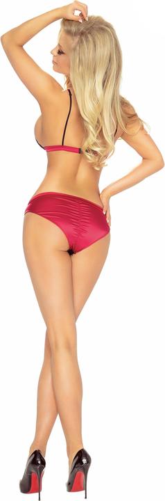 Actual product image Provocative Soft bra set in black/red (L)