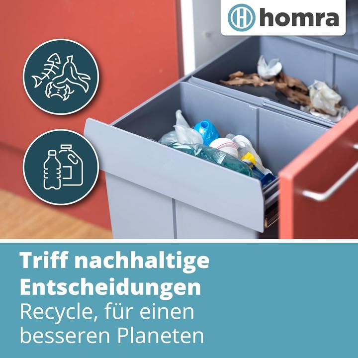 Actual product image Homra Ausziehbares Müll-Trennsystem (40 l)