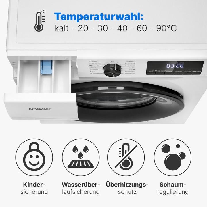 Immagine prodotto Bomann WA 7185 w (8 kg, A sinistra)