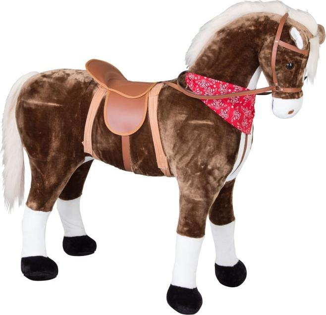 Produktbild Besttoy Plüschpferd XXL mit Sound - dunkelbraun - stehend ca. 113 cm