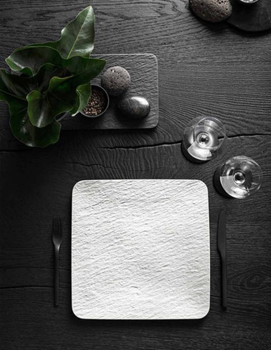Produktbild Villeroy & Boch Servierplatte quadratisch/Gourmetteller Manufacture Rock blanc