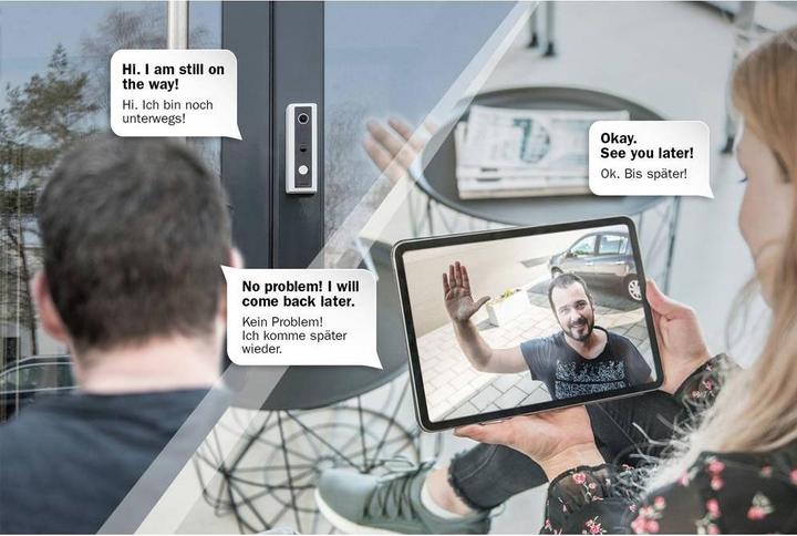 Immagine prodotto Digitus Telecamera smart Full HD per campanello con rilevatore di movimento PIR, a batteria + comando vocale (Senza fili)