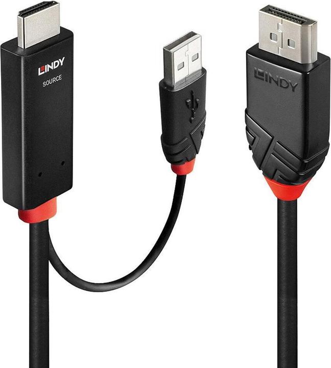 Produktbild Lindy HDMI an DisplayPort Adapterkabel (2 m, HDMI)
