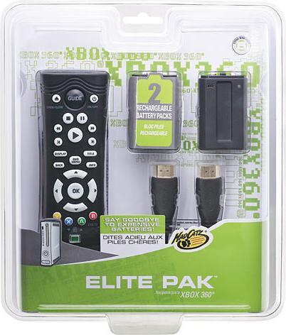 Actual product image MadCatz Elite Pak - 2x Battery/Remote/HDMI Cable - Xbox360 (Xbox 360)