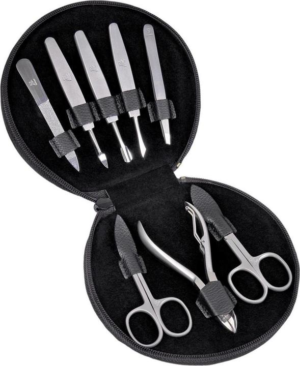 Actual product image Sacher TR500R.1504 - 8-piece manicure case manicure set black leather