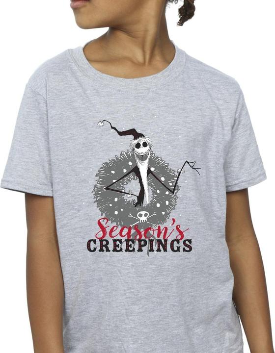 Image du produit Disney - T-shirt THE NIGHTMARE BEFORE CHRISTMAS SEASONS CREEPINGS WREATH - Fille (116)