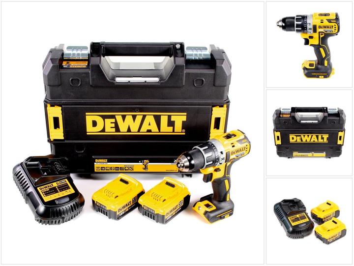 Produktbild DeWalt DCD 791 M2 Akku Bohrschrauber Brushless 18V 70 Nm + 2x Akkus 4,0 Ah + 1x Ladegerät in TSTAK (Akkubetrieb)