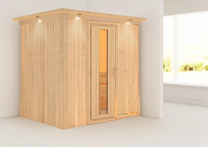 Image du produit Karibu Sauna Benin entrée frontale, couronne (Sans four)