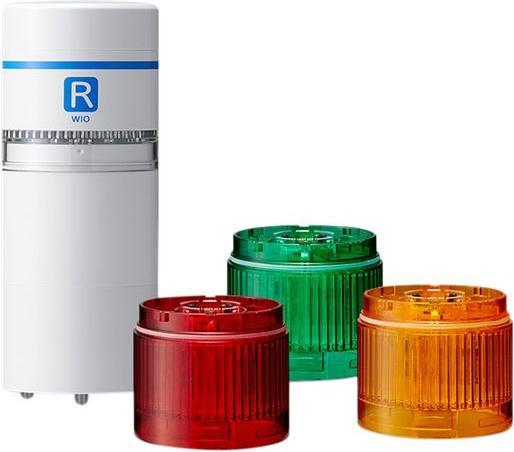 Produktbild Patlite Signalsäule WIO-B1R-RYG WIO Bernstein, Rot, Grün 1St.