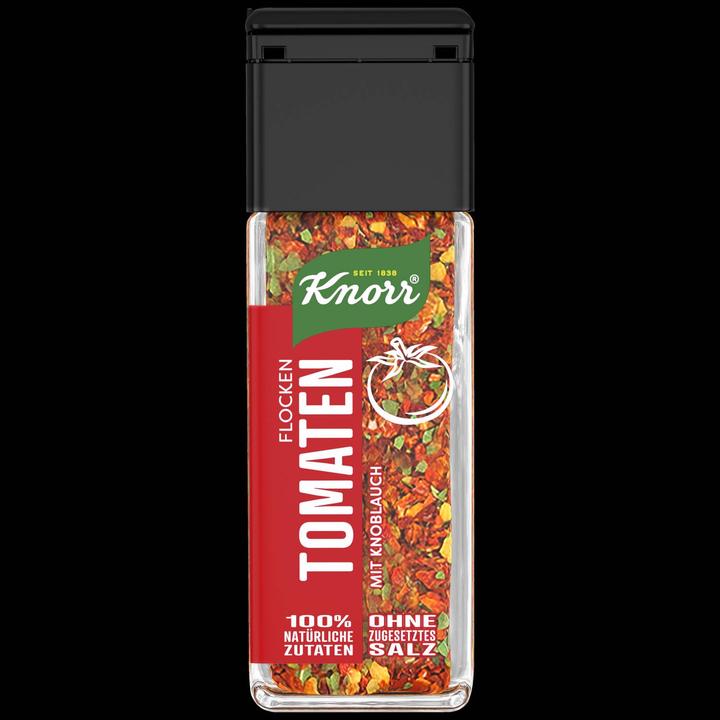 Produktbild Knorr 100% Natürlich Gewürzflocken Tomate, Gewürz Streuer zum Würzen von Tomatensuppen & Tomatensaucen (35 g)