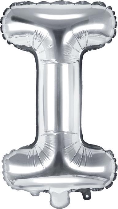 Produktbild Partydeco Ballon Brief "I" in Silber (1 x)